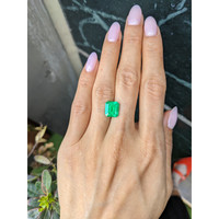3.26 Ct. Emerald from Colombia Life Style