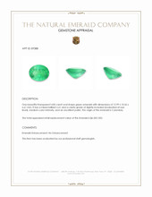 4.85 Ct. Emerald from Colombia Appraisal