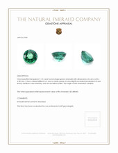 1.13 Ct. Emerald from Zambia Appraisal