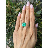 7.28 Ct. Emerald from Colombia Life Style
