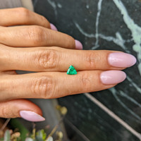 0.61 Ct. Emerald from Colombia Life Style