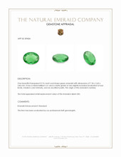 0.74 Ct. Emerald from Zambia Appraisal