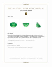 0.68 Ct. Emerald from Zambia Appraisal