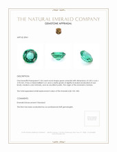 1.06 Ct. Emerald from Zambia Appraisal