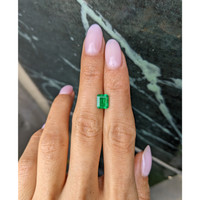 1.29 Ct. Emerald from Colombia Life Style