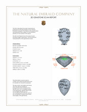4.38 Ct. Emerald from Colombia 3 D Scan Report
