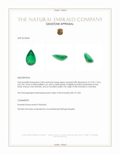 2.08 Ct. Emerald from Colombia Appraisal
