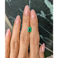 1.24 Ct. Emerald from Colombia Life Style