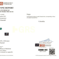 1.05 Ct. Emerald from Colombia Scan Report