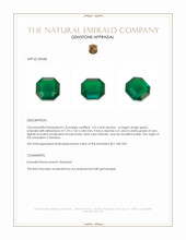 1.52 Ct. Emerald from Colombia Appraisal