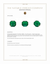 1.52 Ct. Emerald from Colombia Appraisal