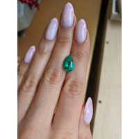 3.88 Ct. Emerald from Colombia Life Style