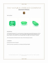 1.81 Ct. Emerald from Colombia Appraisal
