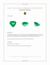 3.71 Ct. Emerald from Zambia Appraisal