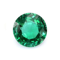 Halo Emerald Ring 1.32 Ct., 18K White Gold Combination Stone