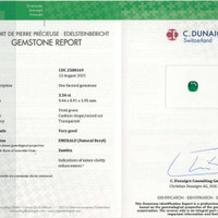 3.34 Ct. Emerald from Zambia Scan Report