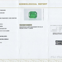 2.83 Ct. Emerald from Zambia Scan Report