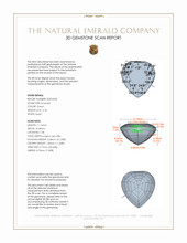 4.18 Ct. Emerald from Zambia 3 D Scan Report
