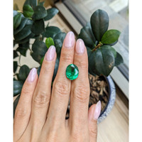 6.68 Ct. Emerald from Zambia Life Style