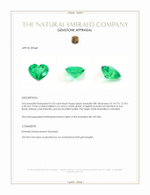 4.23 Ct. Emerald from Colombia Appraisal