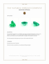 2.21 Ct. Emerald from Colombia Appraisal