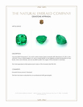 1.34 Ct. Emerald from Colombia Appraisal