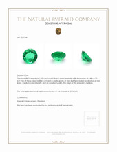 1.10 Ct. Emerald from Zambia Appraisal