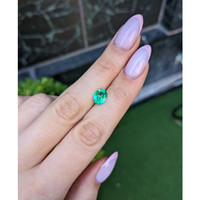 1.29 Ct. Emerald from Colombia Life Style