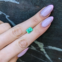 1.61 Ct. Emerald from Colombia Life Style