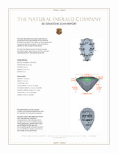 3.97 Ct. Emerald from Colombia 3 D Scan Report