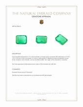 2.73 Ct. Emerald from Colombia Appraisal