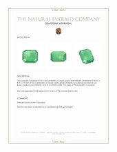 2.05 Ct. Emerald from Colombia Appraisal