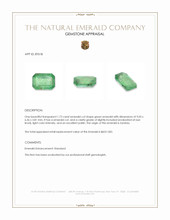 1.73 Ct. Emerald from Zambia Appraisal