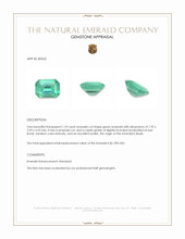 1.29 Ct. Emerald from Brazil Appraisal
