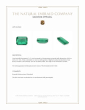 1.21 Ct. Emerald from Zambia Appraisal