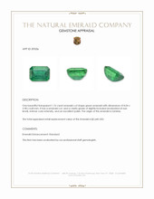 1.76 Ct. Emerald from Zambia Appraisal