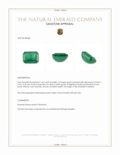 1.62 Ct. Emerald from Zambia Appraisal