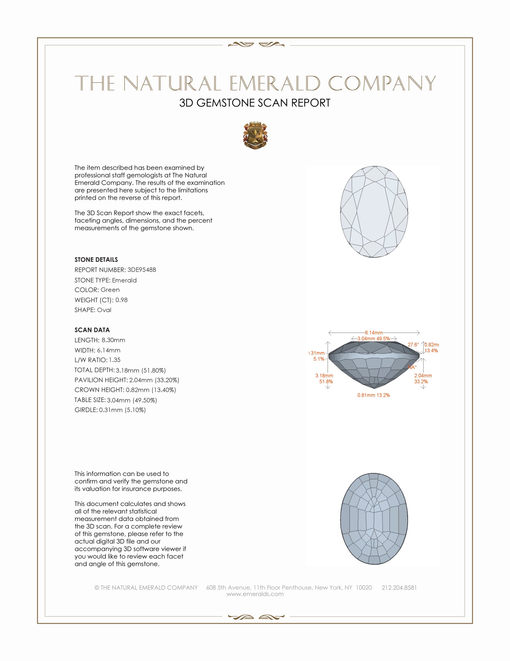 0.98 Ct. Emerald from Nigeria