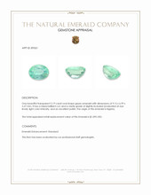 2.19 Ct. Emerald from Nigeria Appraisal