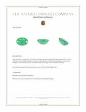 1.74 Ct. Emerald from Zambia Appraisal