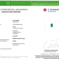 2.05 Ct. Emerald from Zambia Scan Report