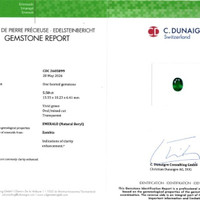 5.50 Ct. Emerald from Zambia Scan Report