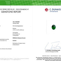 9.12 Ct. Emerald from Zambia Scan Report