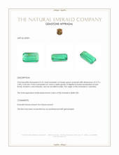 0.52 Ct. Emerald from Colombia Appraisal