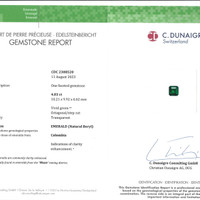 4.03 Ct. Emerald from Colombia - Muzo Scan Report