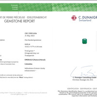 4.43 Ct. Emerald from Colombia - Muzo Scan Report