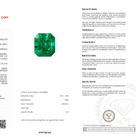 3.84 Ct. Emerald from Colombia Scan Report