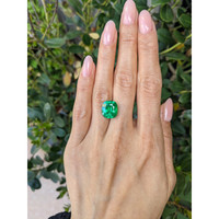 7.43 Ct. Emerald from Zambia Life Style