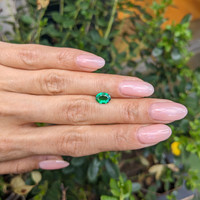 0.92 Ct. Emerald from Zambia Life Style