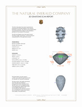 5.49 Ct. Emerald from Zambia 3 D Scan Report